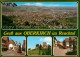 72865220 Oberkirch Baden Panorama Renchtal Brunnen Fachwerkhaeuser Burgruine Obe - Oberkirch