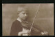 Foto-AK Kleiner Junge Mit Geige Im Anzug  - Musique Et Musiciens
