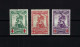 België N°126/128 Standbeeld De Mérode 1914 MNH ** COB € 250,00 SUPERB - 1914-1915 Red Cross