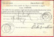 INTERO CARTOLINA- VAGLIA UMBERTO C.15 DA LIRE 10 (CAT. INT.7B) - DA "LA MADDALENA*28.FEB.1892* PER SPEZIA - Stamped Stationery