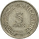 Monnaie, Singapour, 5 Cents, 1980, Singapore Mint, TTB, Copper-nickel, KM:2 - Singapore