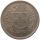 SWITZERLAND 5 FRANCS 1970 #s105 0017 - 5 Franken