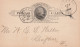 USA - POST CARD - National Bank Of Bellows Falls : Le 06/09/1887 Pour Crafton - ...-1900