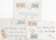 37084# LOT 5 LETTRES FRANCHISE PARTIELLE RECOMMANDE Obl VIC SUR SEILLE MOSELLE 1967 1968 Pour METZ 57 - Briefe U. Dokumente