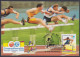 Inde India 2008 Maximum Max Card Commonwealth Youth Games, Sport, Sports, Athletics, Hurdle Race - Brieven En Documenten