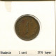 1 CENT 1970 RODESIA RHODESIA Moneda #AS038.E.A - Rhodésie