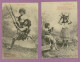 Paul Et Virginie - Série Complète De 6 Cartes - Enfants, Balançoire, Jeux, Jardinier ...Etc, 1903 - Ed. Bergeret (z4139) - Bergeret