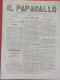 Delcampe - 1874 Augusto GROSSI ( 1835 - 1919 ) - PAUVRE ITALIE - Journal " IL PAPAGALLO " N° 38 - Stampe & Incisioni