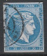 Grece N° 0021 Tête De Mercure Bleu 20 L Chiffre 20 Au Verso - Gebraucht