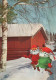 Buon Anno Natale GNOME Vintage Cartolina CPSM #PAU200.IT - Nieuwjaar