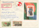 Germany DDR Registered Cover Ueckermünde 13-9-1973 With Minisheet And Stamps Also On The Backside Of The Cover - Lettres & Documents