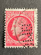 FRANCE G N° 676 Ceres GMB 94 Indice 4 Perforé Perforés Perfins Perfin - Otros & Sin Clasificación