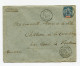 !!! TP DU BENIN SUR LETTRE DE 1902 POUR LA FRANCE CACHET OUIDAH - DAHOMEY ET CACHET MARITIME - Covers & Documents