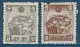 Mandchourie/Mandchoukouo**- 1936-37 - Monts Blancs Sacrés  YT N° 74/75 ** Le Numéro 74 émis Neuf Avec Gomme.75 Neuf S/G. - 1932-45 Manchuria (Manchukuo)