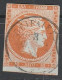 Grece N° 0027 Orange S Azuré 10 L Chiffre 10 Au Verso - Used Stamps