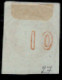 Grece N° 0027 Orange S Azuré 10 L Chiffre 10 Au Verso - Usados