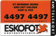 Denmark - KTAS - Eskofot 4497 4497 - TDKP066 - 02.1994, 5kr, 1.600ex, Used - Danemark