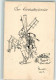 39870508 - Mit Werkzeug Vollbepackter Landser Humor Feldpost 24. Inf.-Div. - Guerre 1914-18