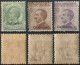 REGNO COLONIE EGEO CALINO 1916 TRE FRANCOBOLLI C. 5 / C. 40 / C. 50 SOPRASTAMPATI 'CALIMNO' NUOVI MNH ** SASSONE 2-6/7 - Egeo (Calino)