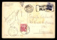 CARTE TAXEE - 1 TIMBRE TAXE A 5 FRANCS SUR CARTE D'ITALIE ENVOYEE A LA-LONDE-LES-MAURES (VAR) - 1859-1959 Storia Postale