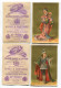 Lot 6 Chromos   11,6 X 7,4  COUTURE D ART FEMY DIJON - Other & Unclassified