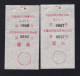 CHINA CHINE CINA ANHUI  ADDED CHARGE LABEL (ACL)  0.10 YUAN  X 2 VARIETY 附加费 / 附费加 RARE!! - Sonstige & Ohne Zuordnung