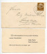 Germany 1938 Cover & Engagement Card; Melle To Schiplage; 3pf. Hindenburg - Covers & Documents