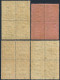 Iraq - Mesopotamia N43,N47-N49 Blocks/4,MNH-see Back.Mi 2,5-7 Mosul Issue,1919. - Iraq