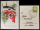 GERMANY THIRD 3rd REICH ORIGINAL COLOUR PROPAGANDA CARD BIRTHDAY GREETINGS FLAGS - War 1939-45