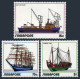 Singapore 164-166, 166a, MNH. Mi 167-169, Bl.4. Shipping Industry, 1972. Ships. - Singapour (1959-...)