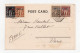 !!! CPA DE PORT SAID AFFRANCH 4 COULEURS OBLITERATION MARITIME MARSEILLE A NOUMEA 28/3/1902 - Cartas & Documentos