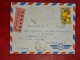 LETTRE  MAROC RABAT 1967 EXPRES CACHET FERROVIERE PARIS A STRASBOURG 2 - Maroc (1956-...)