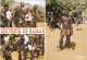 TOGO . LOME (ENVOYE DE). CPSM.  MULTIVUES. " DANSE BASSAR ".  ANNEE 1989 + TEXTE + TIMBRE - Togo