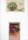 95H - LOT De 2 CPA - Carte Fantaisie - Fleurs - Couples