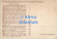 Carta Geografica Dell' Africa Orientale Della Croce Rossa Italiana Pro Campagna Antitubercolare (v.retro) - Carte Geografiche