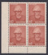 Inde India 1958 MNH Dr. Dhondo Keshav Karve, Social Reformer, Educationist, Feminist, Block - Neufs