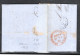 1869 , Red Postmark " WARSAWA " , Clear And " P.38 "  ( = Postvertrag 38 ) From Prusse To France  #208 - ...-1860 Prefilatelia