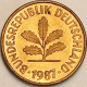 Germany Federal Republic - 5 Pfennig 1987 F, KM# 107 (#4611) - 5 Pfennig
