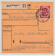 80 Pfg. Posthorn Portorichtig Auf Paketkarte - Cartas & Documentos