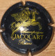 Capsule Champagne JACQUART Serie - Cheval Rayé Or Sur Fond Noir, Noir & Or Jaune Nr 06 - Jacquart