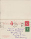 GB - 1958 - CP ENTIER Avec REPONSE PAYEE ! De STOCKTON-ON-TEES => HAMBURG (GERMANY) - Stamped Stationery, Airletters & Aerogrammes