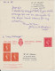 GB - 1958 - CP ENTIER Avec REPONSE PAYEE ! De STOCKTON-ON-TEES => HAMBURG (GERMANY) - Stamped Stationery, Airletters & Aerogrammes