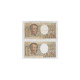 Lot De 2 BILLETS FRANCE 200 Francs MONTESQUIEU L'ART DES GENTS - 200 F 1981-1994 ''Montesquieu''