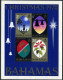 Bahamas 339-342,342a,MNH.Michel 344-347,Bl.6. Christmas 1972:Bell,Poinsettia. - Bahamas (1973-...)