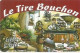 Carte De Visite Restaurant Le Tire Bouchon  13 AIX EN PROVENCE  TIRE BOUCHON - Cartoncini Da Visita