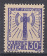 TIMBRE FRANCE SERVICE FRANCISQUE 30c OUTREMER N° 2 NEUF ** GOMME SANS CHARNIERE - Mint/Hinged