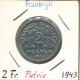 2 FRANCS 1943 FRANCE Pièce French State #AM337.F.A - 2 Francs