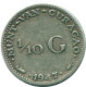 1/10 GULDEN 1947 CURACAO NIEDERLANDE SILBER Koloniale Münze #NL11851.3.D.A - Curaçao