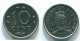 10 CENTS 1976 ANTILLES NÉERLANDAISES Nickel Colonial Pièce #S13735.F.A - Antilles Néerlandaises