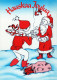 BABBO NATALE Natale Vintage Cartolina CPSM #PAK086.IT - Santa Claus